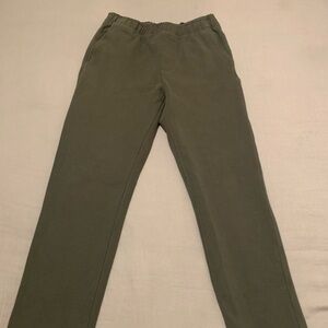 Zara Khaki Textured Trousers